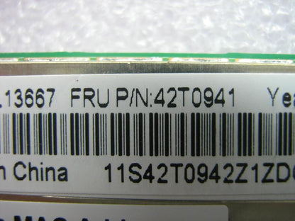 Lenovo FRU NelsonWLAN WiFi WLAN Board 42T0941
