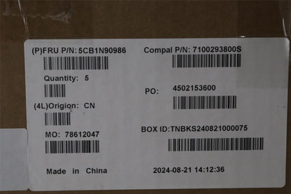Lenovo UpperCase GER C83FW FP CG BL AL 5CB1N90986