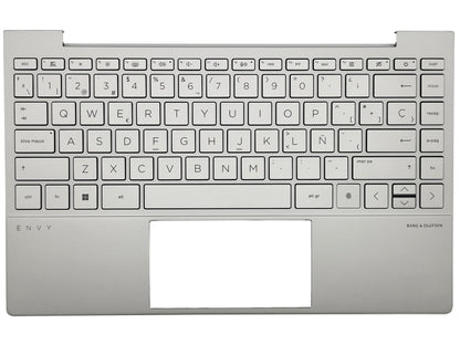 Genuine HP Envy 13-BA Palmrest Cover Keyboard Spainish Silver Backlit L96802-071