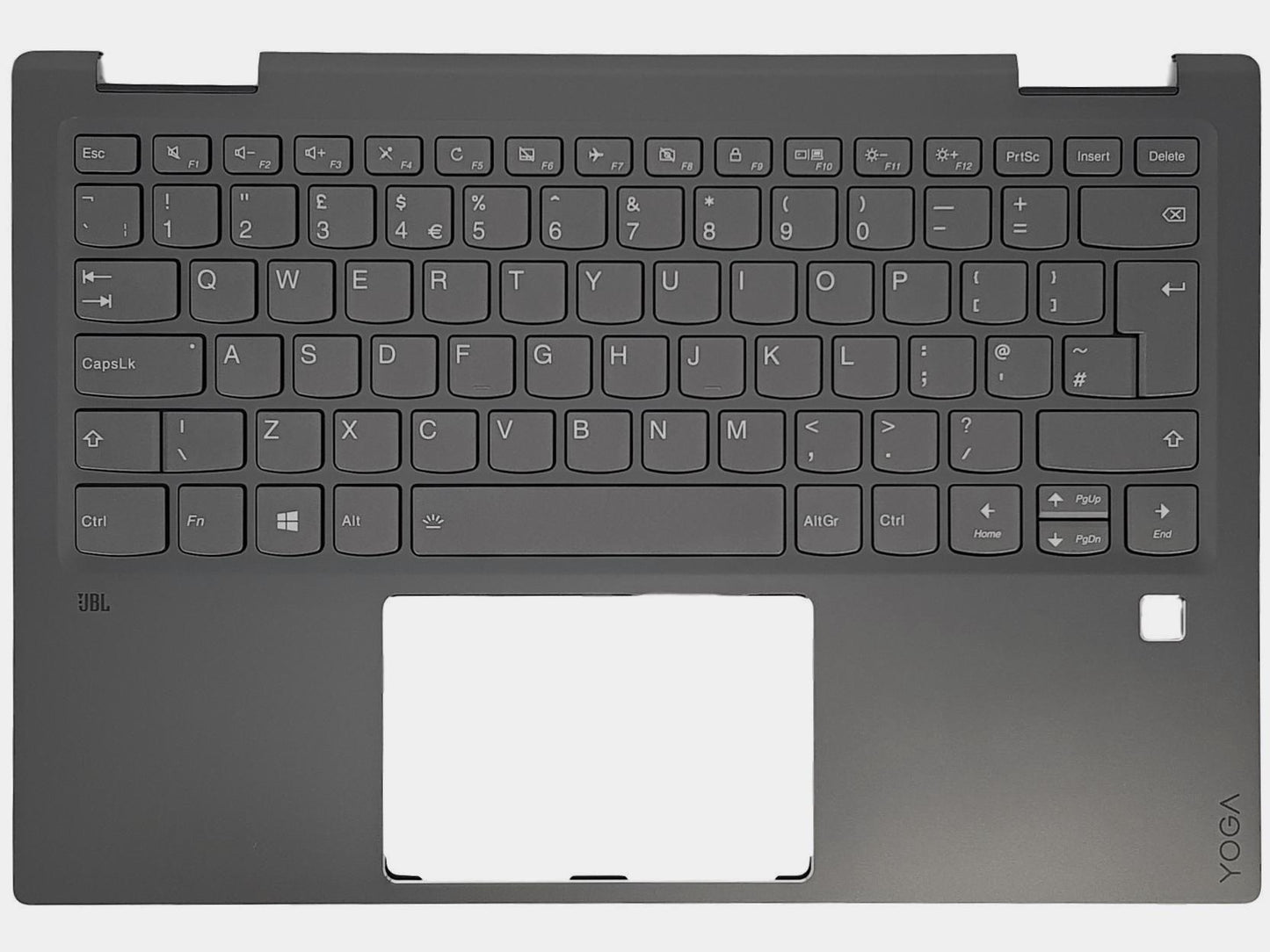 Lenovo Yoga 720-13IKB Keyboard Palmrest Top Cover UK Black Backlit 5CB0N67813