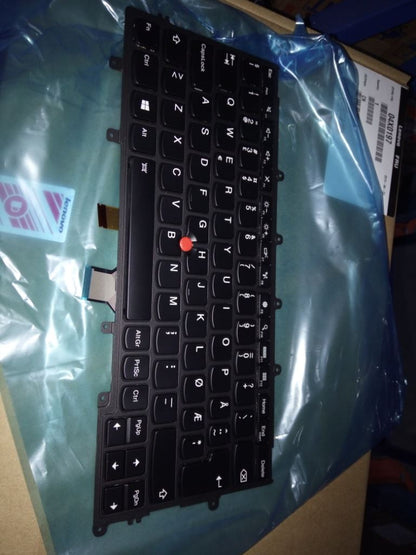 Genuine Lenovo ThinkPad X240 X250 Keyboard Nordic Black Backlit 04X0197 04X0235