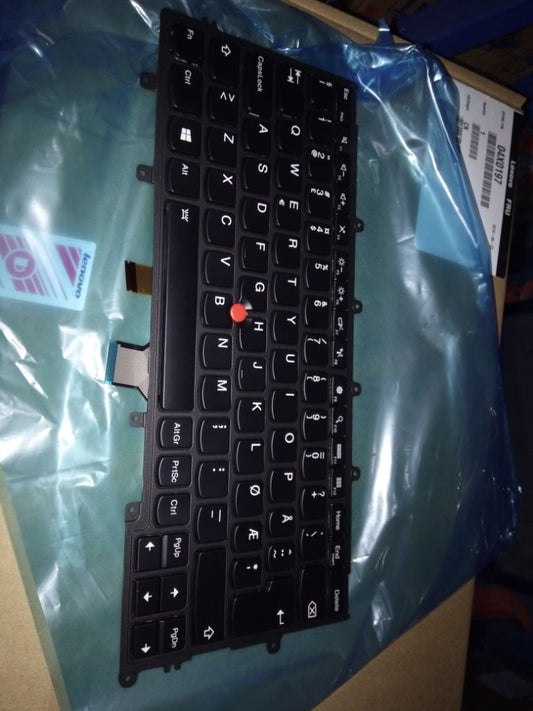 Genuine Lenovo ThinkPad X240 X250 Keyboard Nordic Black Backlit 04X0197 04X0235