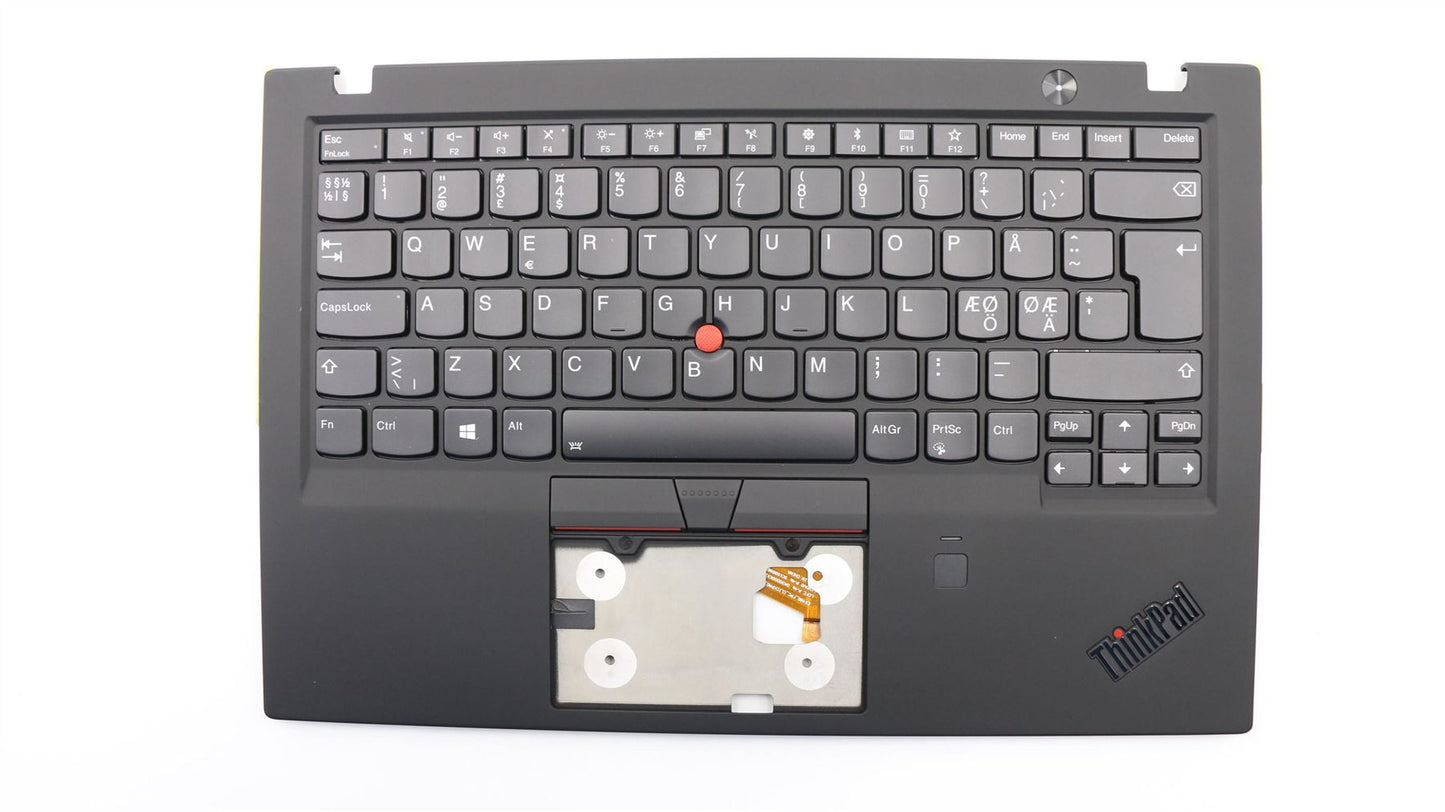 Lenovo Carbon X1 6ème clavier repose-mains couvercle supérieur nordique noir rétroéclairé 01YR553