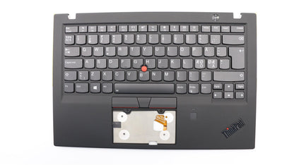 Lenovo Carbon X1 6th Keyboard Palmrest Top Cover Nordic Black Backlit 01YR553