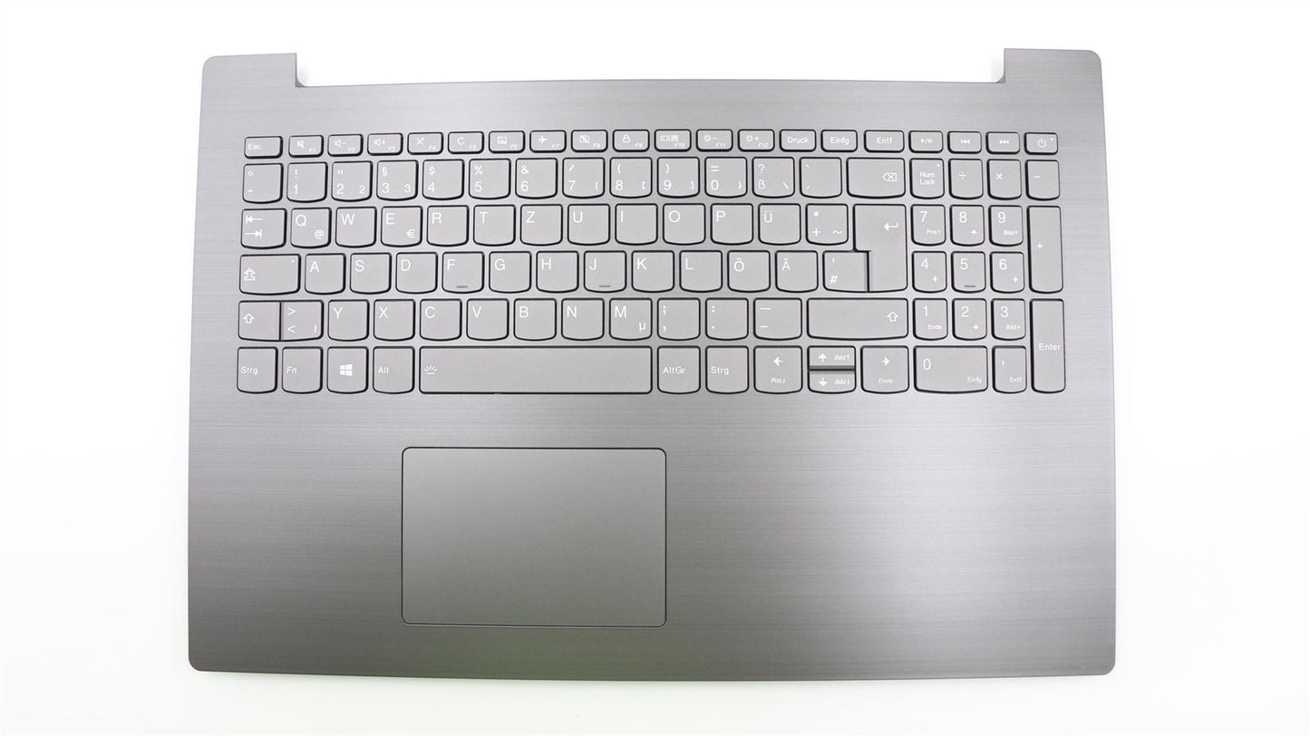 Lenovo IdeaPad 330-15ICH Palmrest Cover Touchpad Keyboard German Grey 5CB0R46829