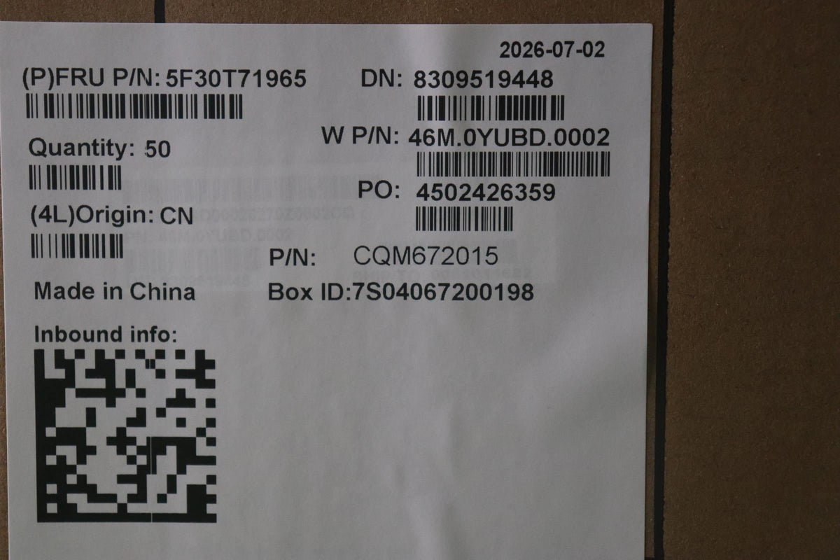 Lenovo FINGER_PRT FingerPrinter BD W22BG LG Fingerprint FPR Board 5F30T71965