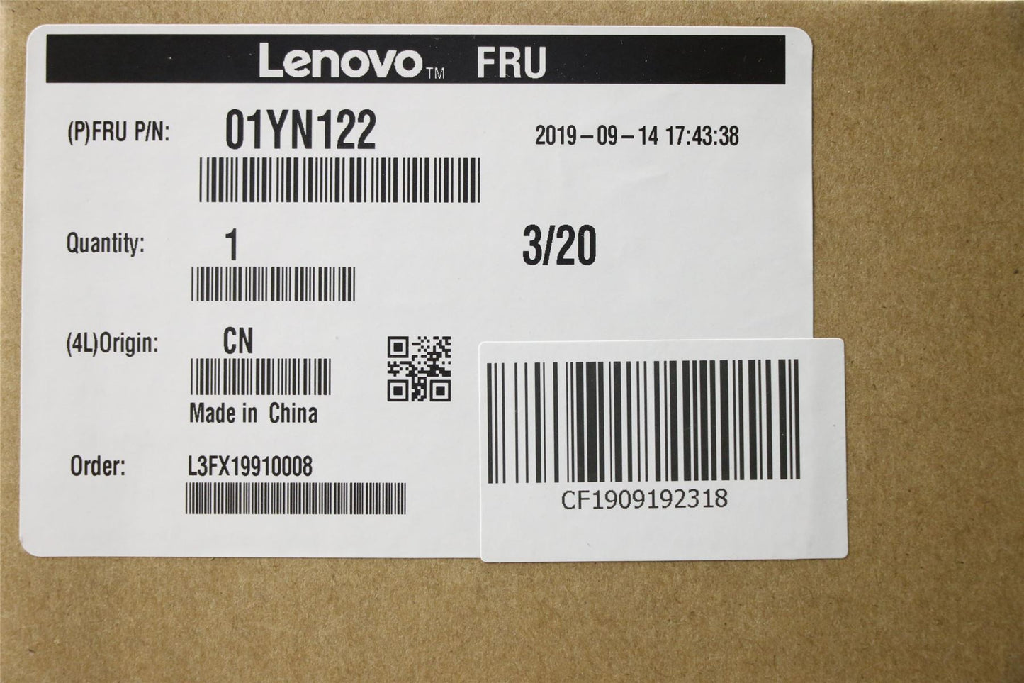 Lenovo 01YN122 DISPLAY BOE 14.0 UHD IPS Glare
