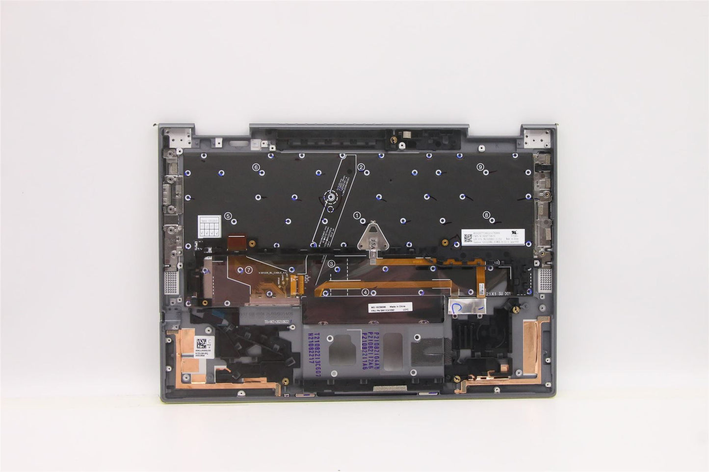 Lenovo ThinkPad X1 6th Gen Keyboard Palmrest Top Cover Estonian 5M11C41020