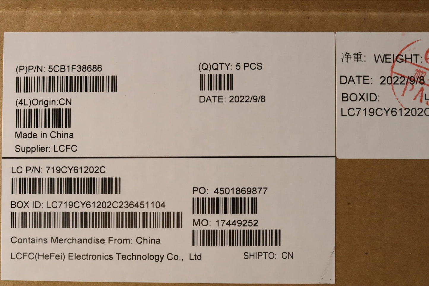 Lenovo 5 15IAH7H Palmrest Cover Touchpad Keyboard Spanish Cloud Grey 5CB1F38686