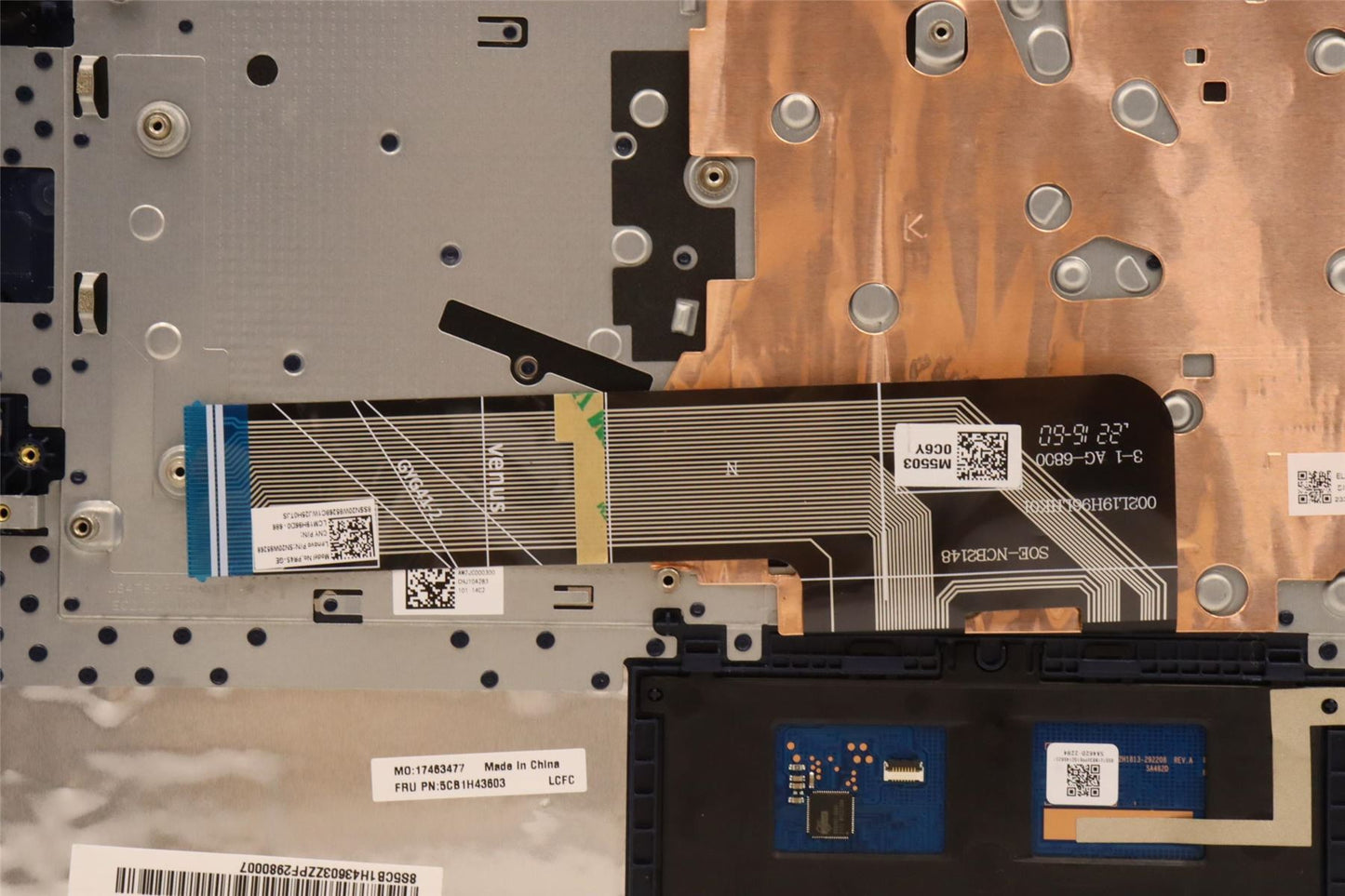 Lenovo Upper Case ASM_GER L82RJ NFP AB 5CB1H43603