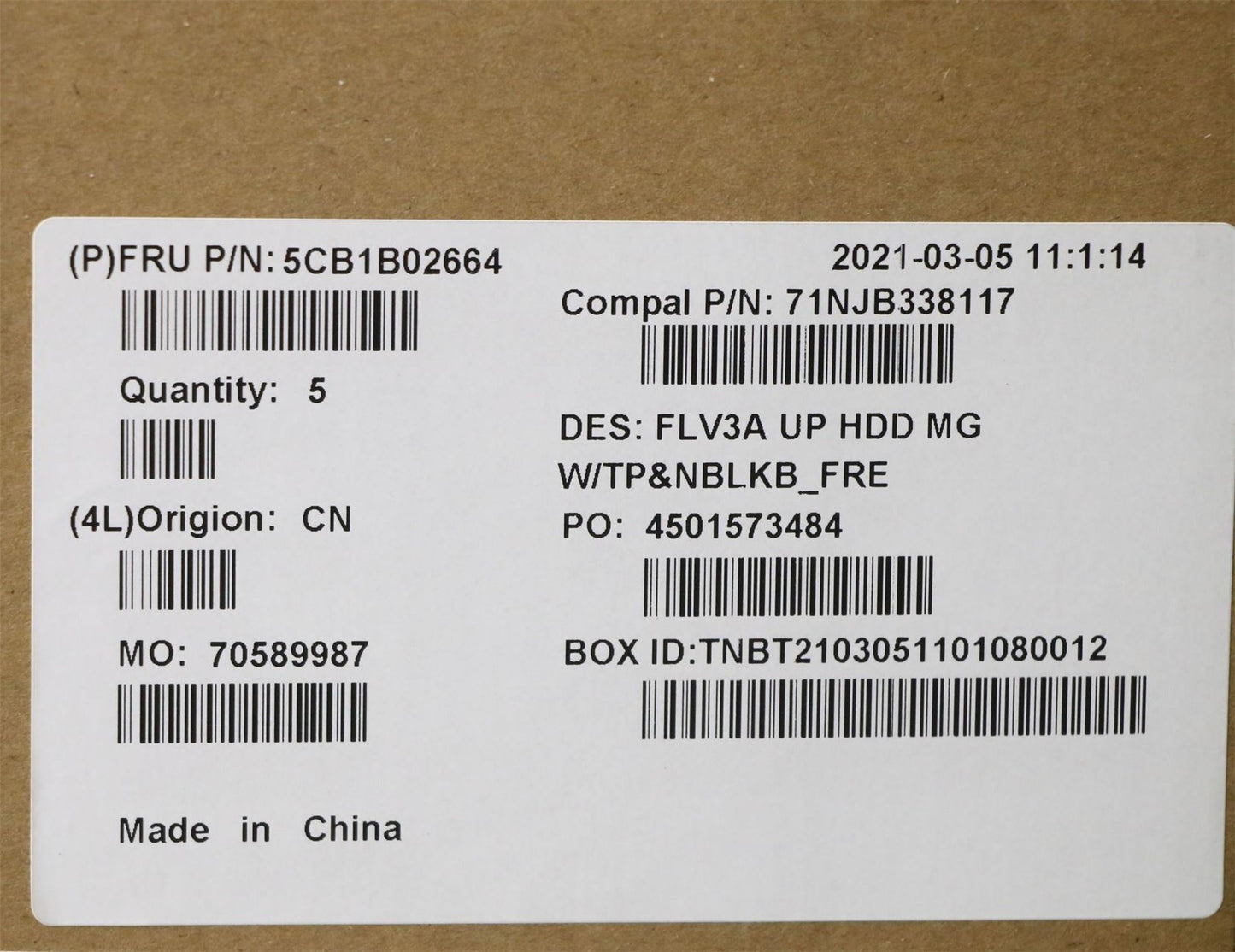 Lenovo ThinkBook 14 G2 ARE Palmrest Cover Touchpad Keyboard French 5CB1B02664
