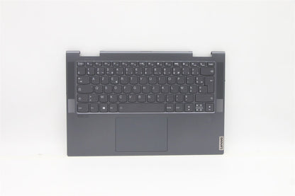 Lenovo Yoga 7-14ACN6 Palmrest Cover Touchpad Keyboard French Grey 5CB1D12420