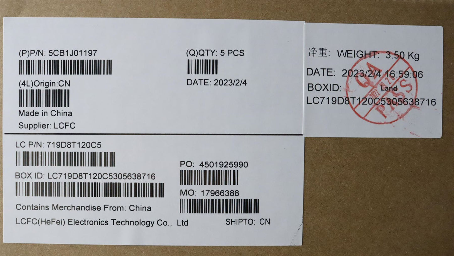 Lenovo Upper Case ASM_SWSL82SFFP_SG_BL_PC 5CB1J01197