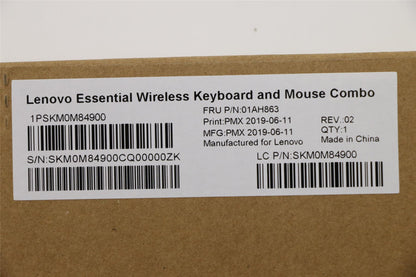 Lenovo ThinkStation P320 P330 P330 2nd Gen Wireless Keyboard Mouse Black 01AH863