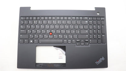 Lenovo ThinkPad E16 Gen 1 Keyboard Palmrest Top Cover Russian Black 5M11L65271