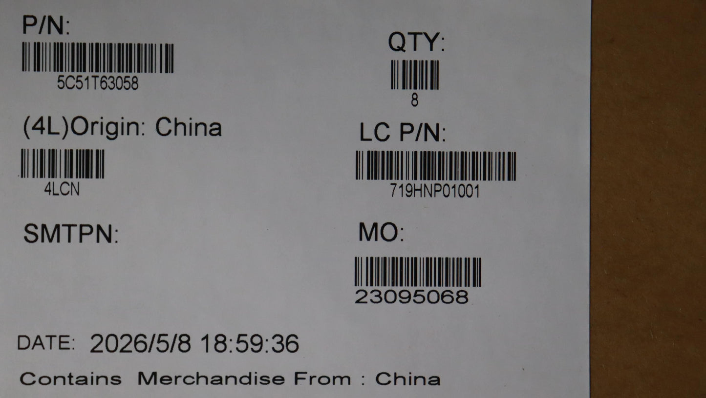 Lenovo CARDPOP PCBA IO/B NSH325 MAIN I/O Board 5C51T63058