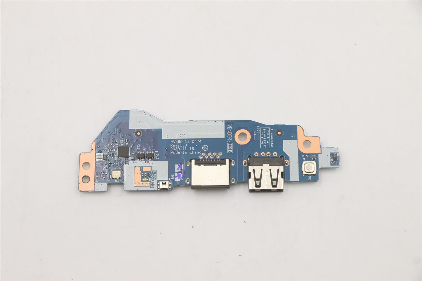 Lenovo V14 G2-ITL USB Card Reader Audio Button Board 5C50S25177