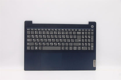 Lenovo IdeaPad 3 15ADA05 Palmrest Cover Touchpad Keyboard Arabic Blue 5CB1D02012