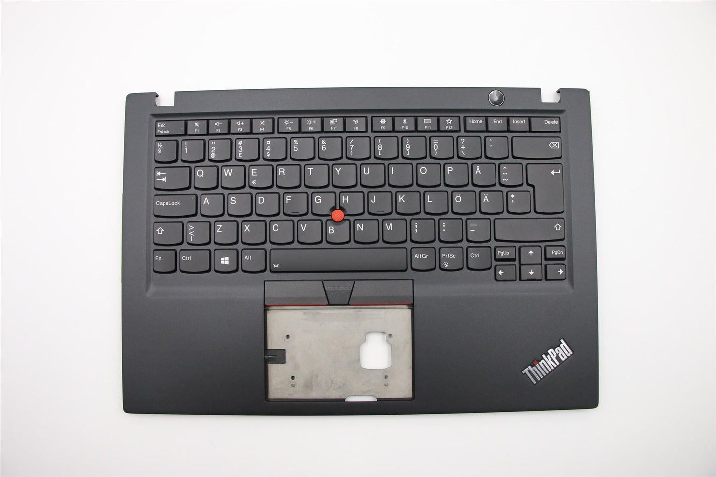 Lenovo ThinkPad T490s Keyboard Palmrest Top Cover Swedish Finnish Black 02HM229