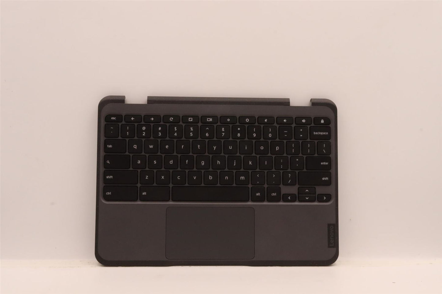 Lenovo Chromebook 500e 3 Keyboard Palmrest Top Cover US Black Grey 5M11F24825