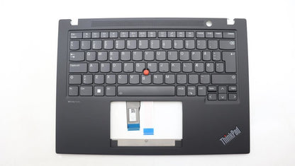 Lenovo ThinkPad T14s Gen 4 Keyboard Palmrest Top Cover Danish Black 5M11J05874