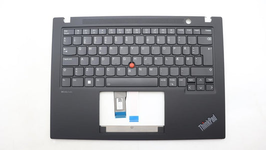 Lenovo ThinkPad T14s Gen 4 Keyboard Palmrest Top Cover Danish Black 5M11J05874