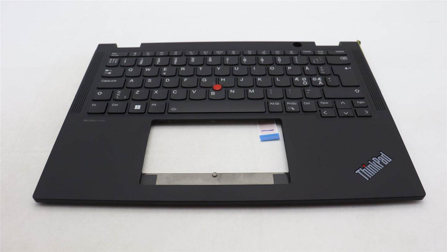 Lenovo ThinkPad X13 Gen 4 Keyboard Palmrest Top Cover Nordic Black 5M11L64148
