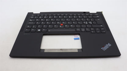 Lenovo ThinkPad X13 Gen 4 Keyboard Palmrest Top Cover Nordic Black 5M11L64148