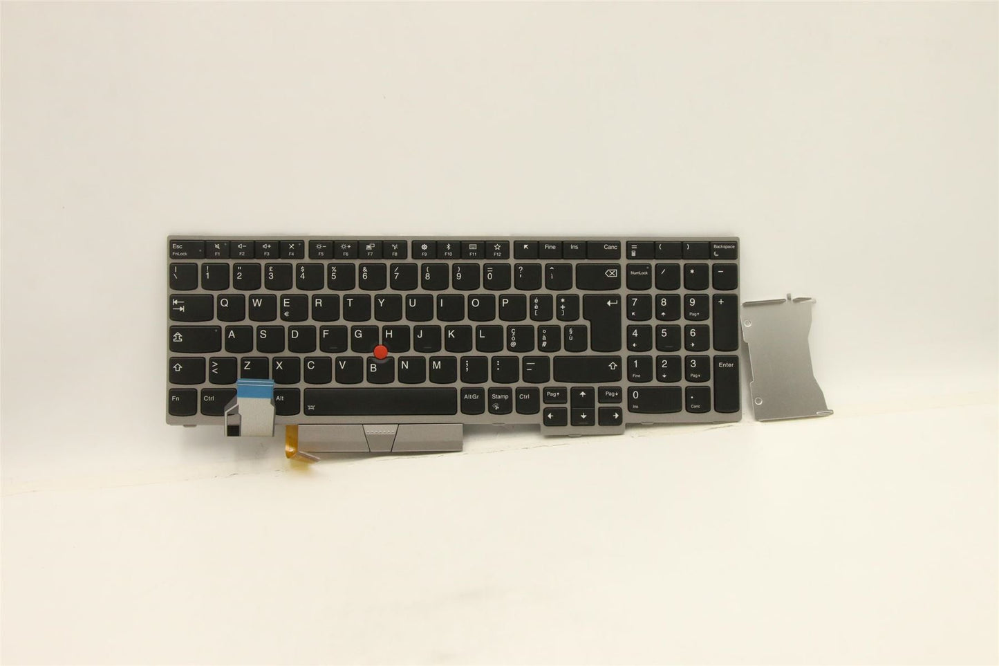 Lenovo ThinkPad E580 E590 Clavier Italien Argent Rétroéclairé 01YN757