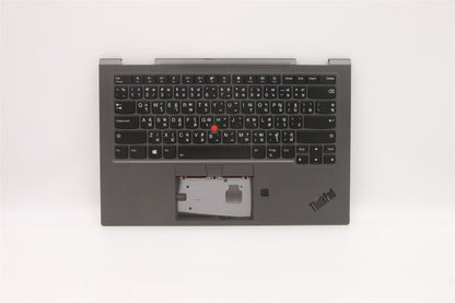 Lenovo Yoga X1 4th Gen Keyboard Palmrest Top Cover Thai Grey 5M10V24941