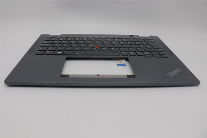 Lenovo ThinkPad X13 Gen 4 Keyboard Palmrest Top Cover Portuguese Grey 5M11L64354