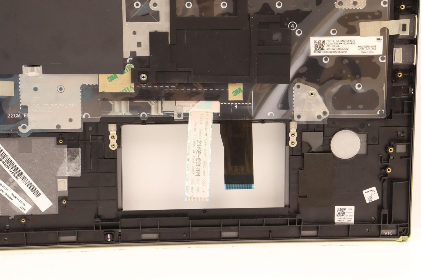Lenovo ThinkPad T14s Gen 3 Keyboard Palmrest Top Cover UK Grey 5M11H26244