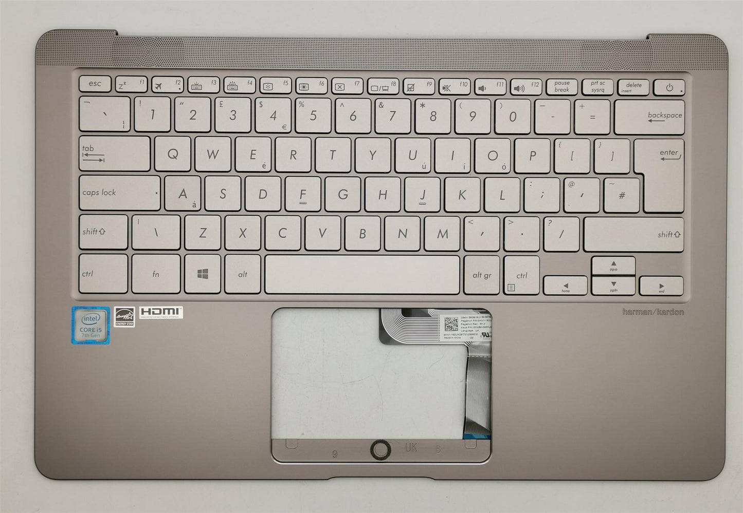 Asus UX490UA Keyboard (Uk Module/As 90NB0EI3-R30600