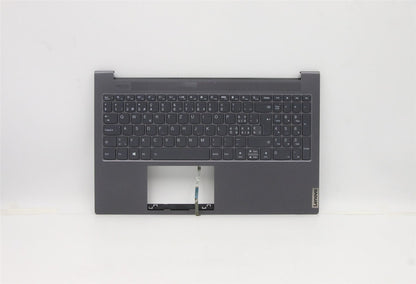 Lenovo IdeaPad 7 15ITL05 Keyboard Palmrest Top Cover Switzerland Grey 5CB1B10134