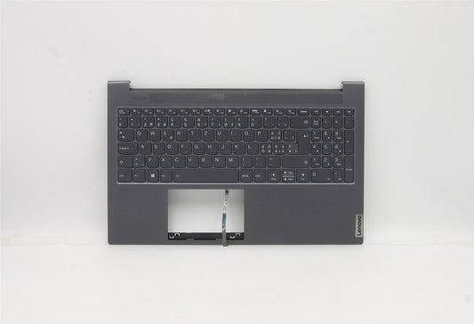 Lenovo IdeaPad 7 15ITL05 Keyboard Palmrest Top Cover Switzerland Grey 5CB1B10134