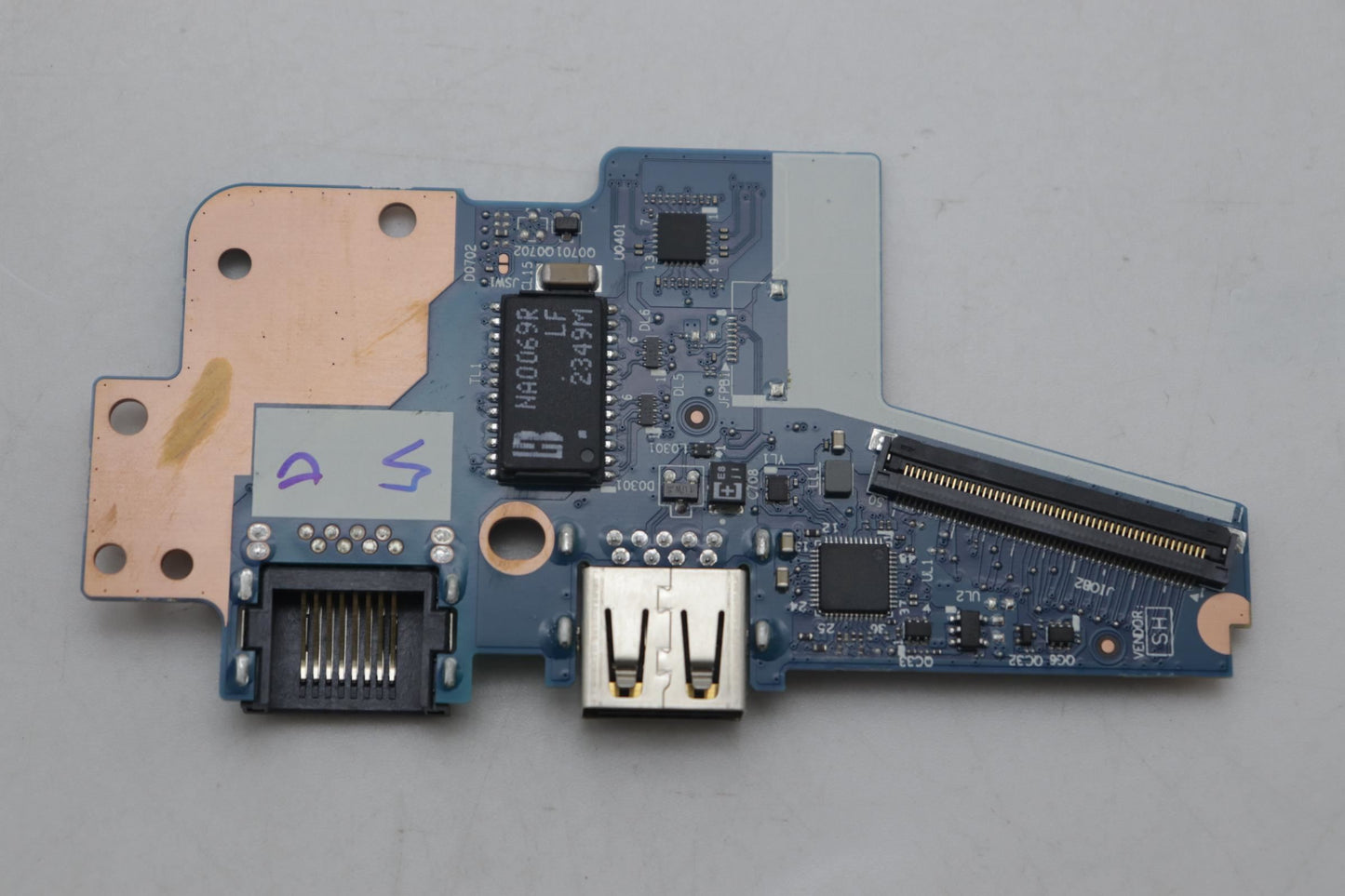 Lenovo CARDPOP FRU PCBAIO/B NSF861 LE620 W/OFPR Fingerprint FPR I/O Board 5C51J62789