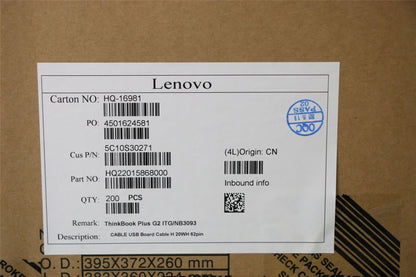 Lenovo ThinkBook Plus G2 ITG 13x ITG USB Port Board Cable 5C10S30271