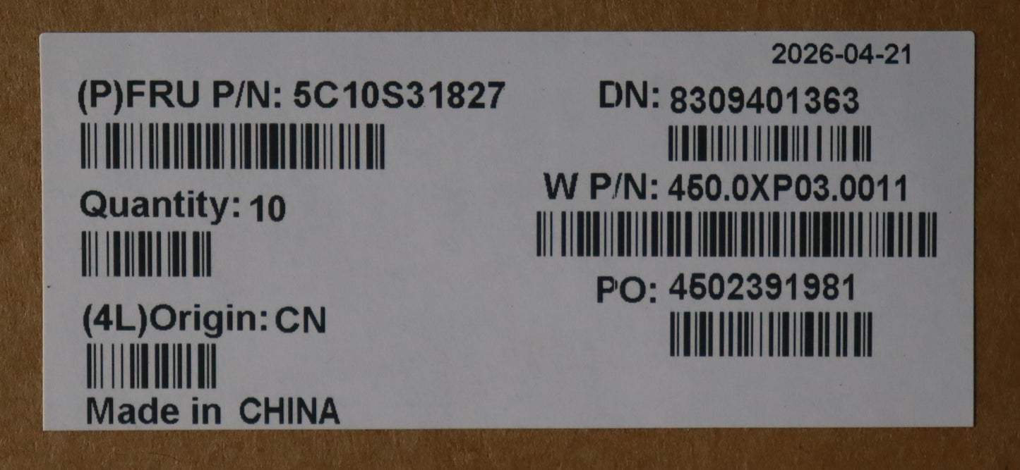Lenovo W83RK I/O Cable 5C10S31827