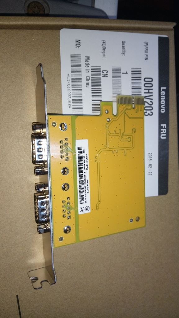 Lenovo SER6437H 2p RS232 Board 00HV203