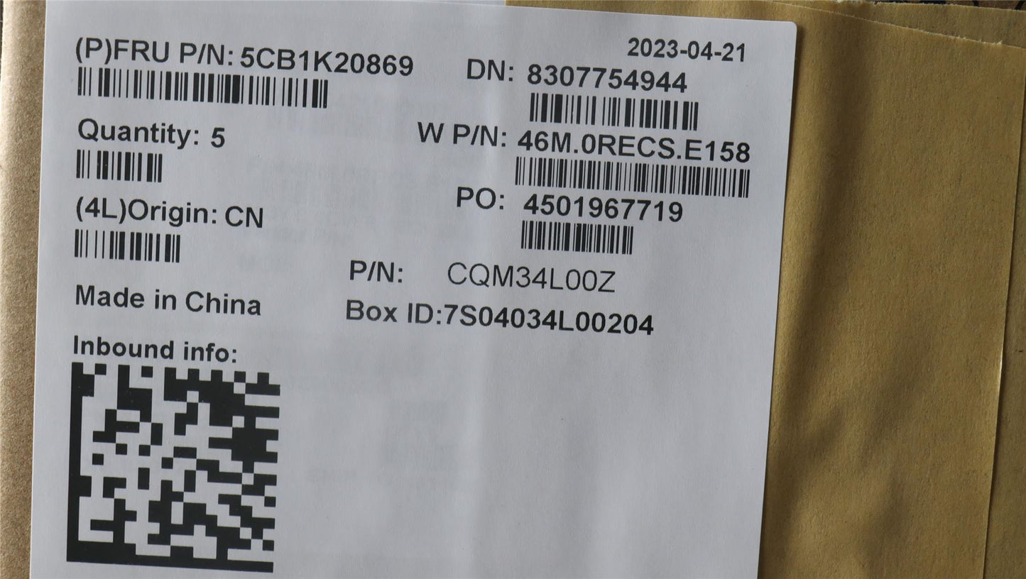 Lenovo Upper Case ASM_BEL W82XX SB BL 5CB1K20869