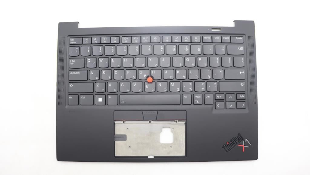 Lenovo ThinkPad X1 11th Gen Keyboard Palmrest Top Cover Hebrew Black 5M11H62639