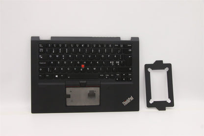 Lenovo Yoga X13 1 Keyboard Palmrest Top Cover Norwegian Black 5M10Y85908