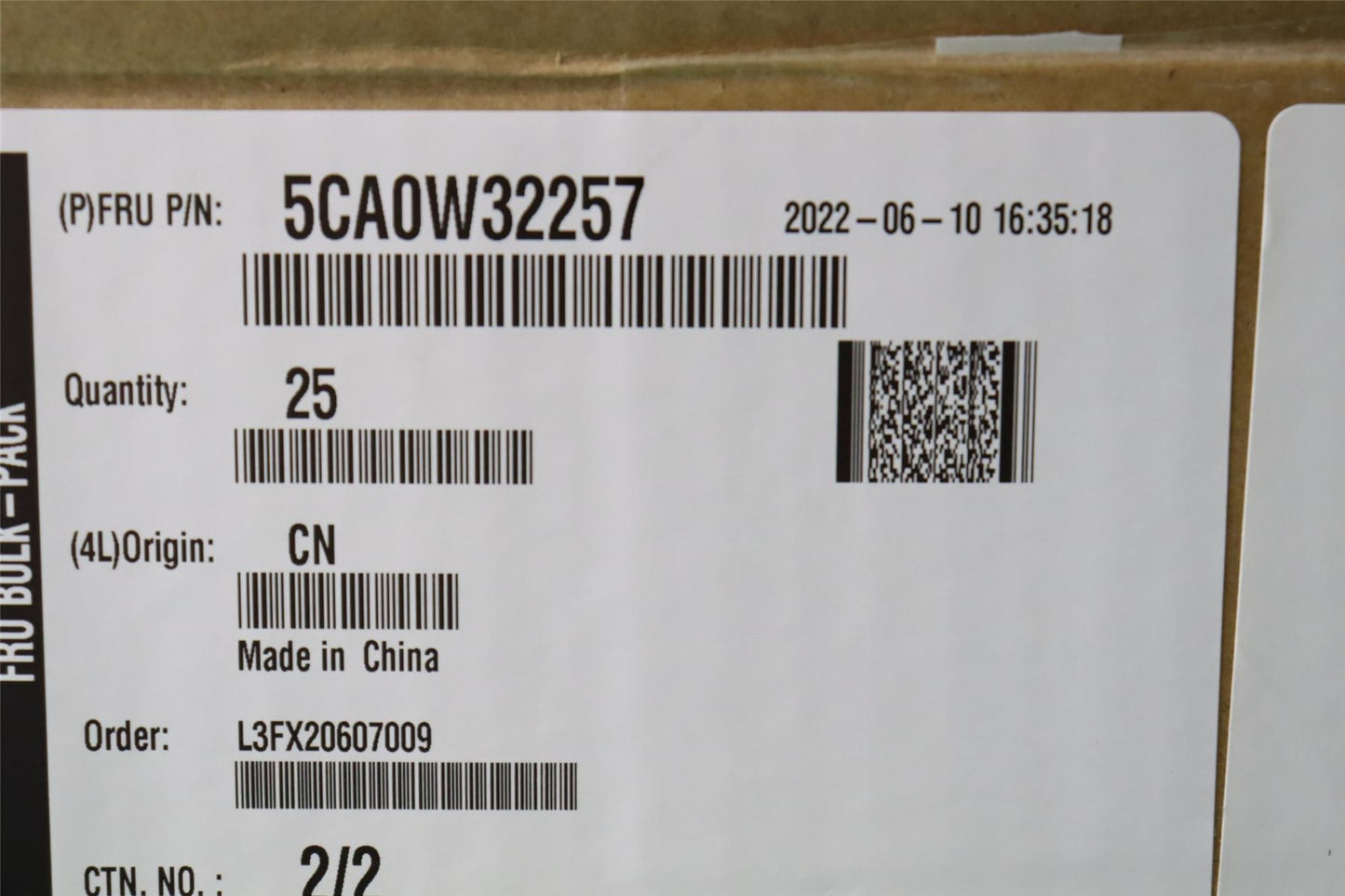 Lenovo DIO&CAN terminal male 5CA0W32257
