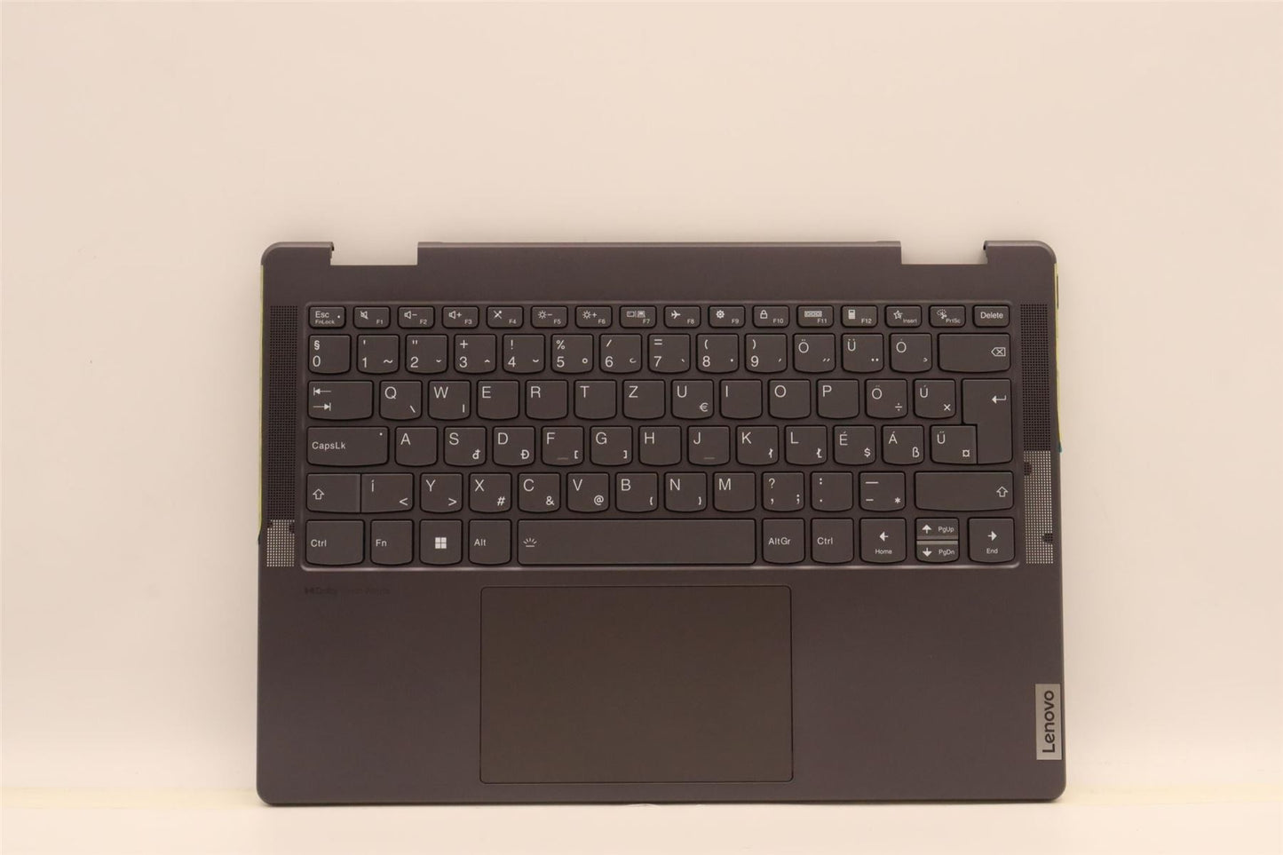 Lenovo Yoga 7 14IAL7 Palmrest Cover Touchpad Keyboard Hungarian 5CB1J02466