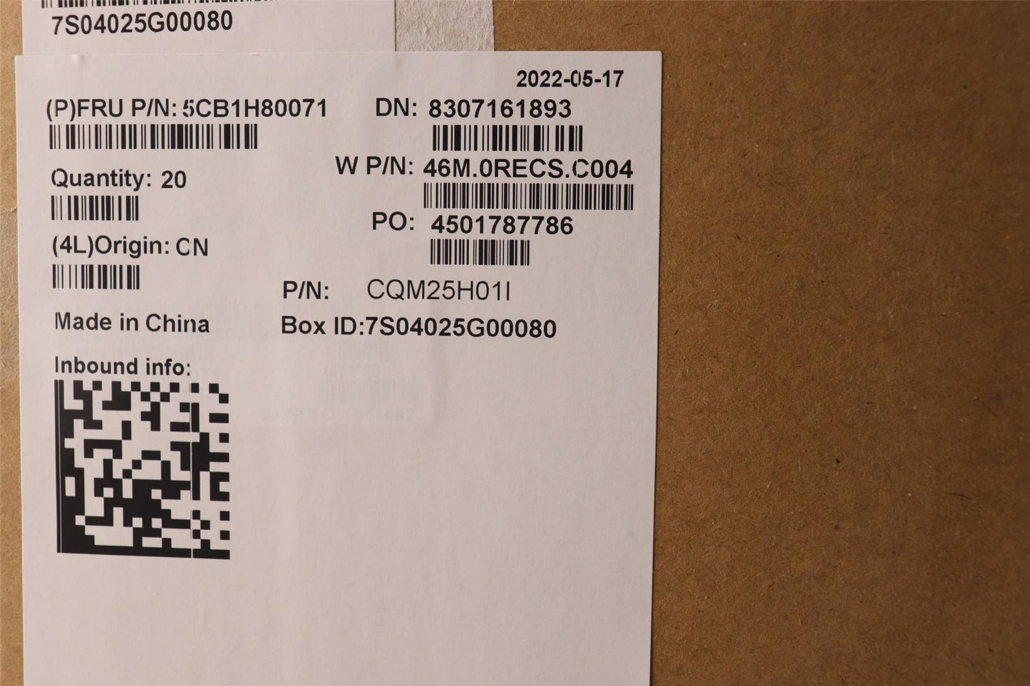 Lenovo LCD Cover W 82RA AL CG 2.5K 5CB1H80071