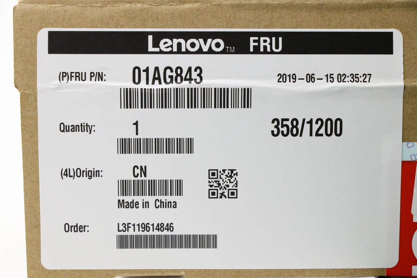 Lenovo 01AG843 MEMORY 8GB DDR4 2666 SoDIMM,MICRON