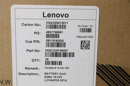Lenovo BATTERY 4cell 62Wh 15.52V L21M4PD6 SP/A 5B11E40202 5B11E40204 5B11E40210