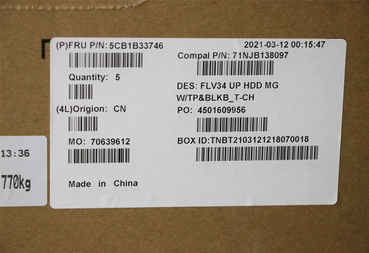 Lenovo Upper Case ASM_TC C 20VD HDMGBL 5CB1B33746