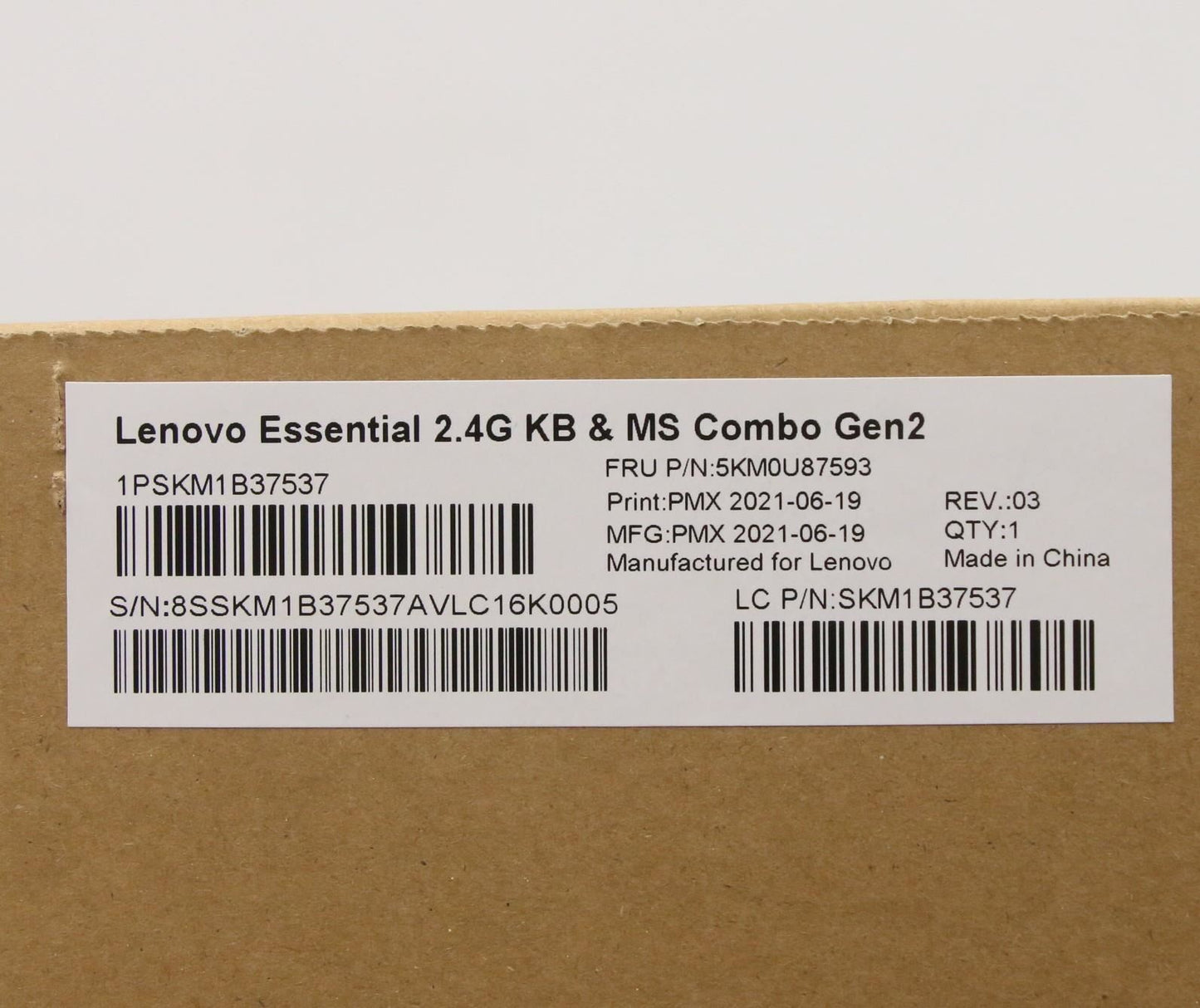 Lenovo Primax R71_G2 2.4G BKG FR 5KM0U87593