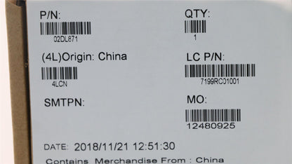 Lenovo LABEL FE490 MODEL NAME MYLAR 02DL871